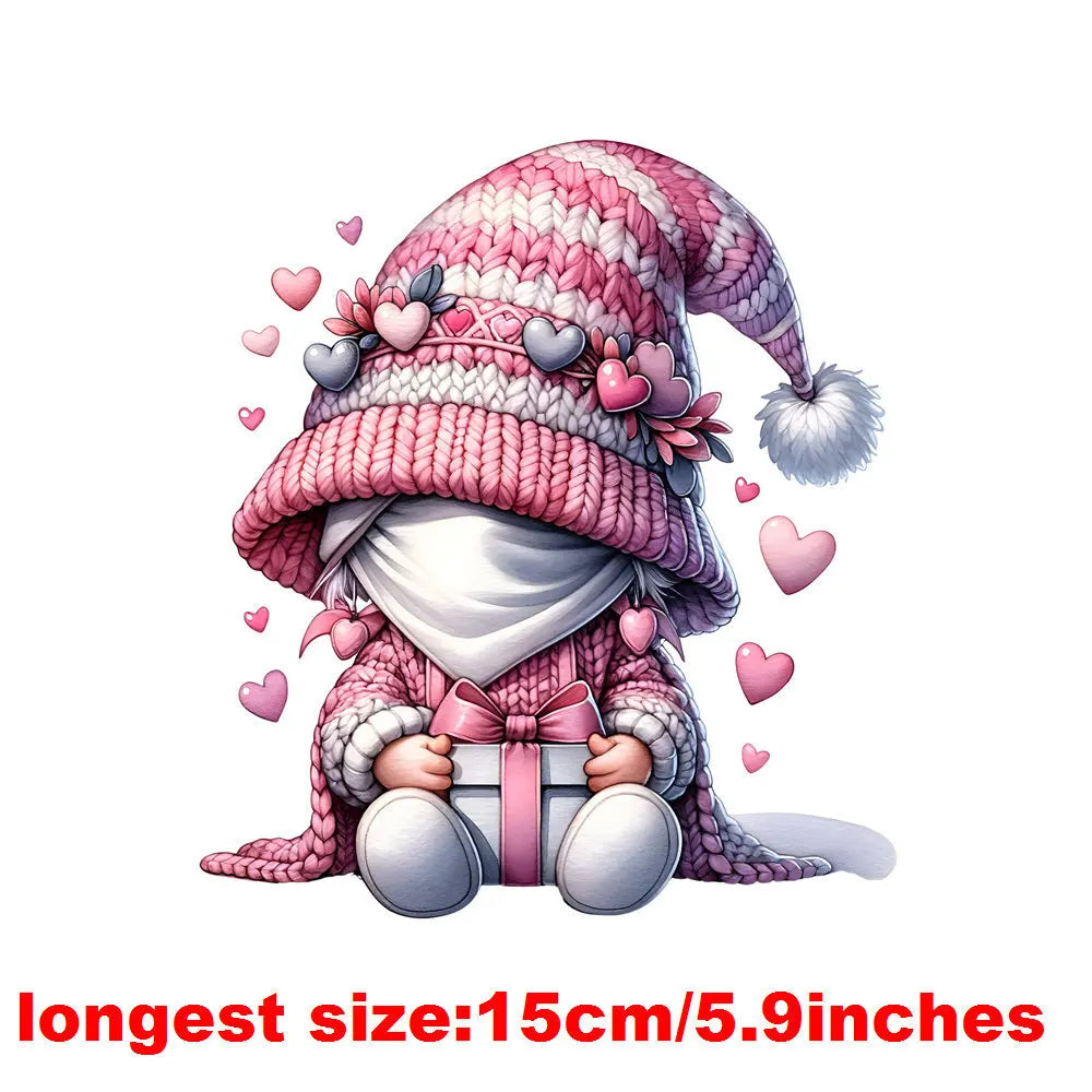 Bügelaufkleber - 15cm Herzelf