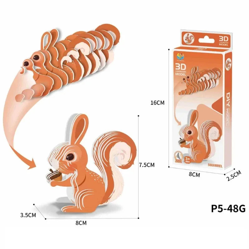 3D Puzzle - Cartoon Dinosaurier