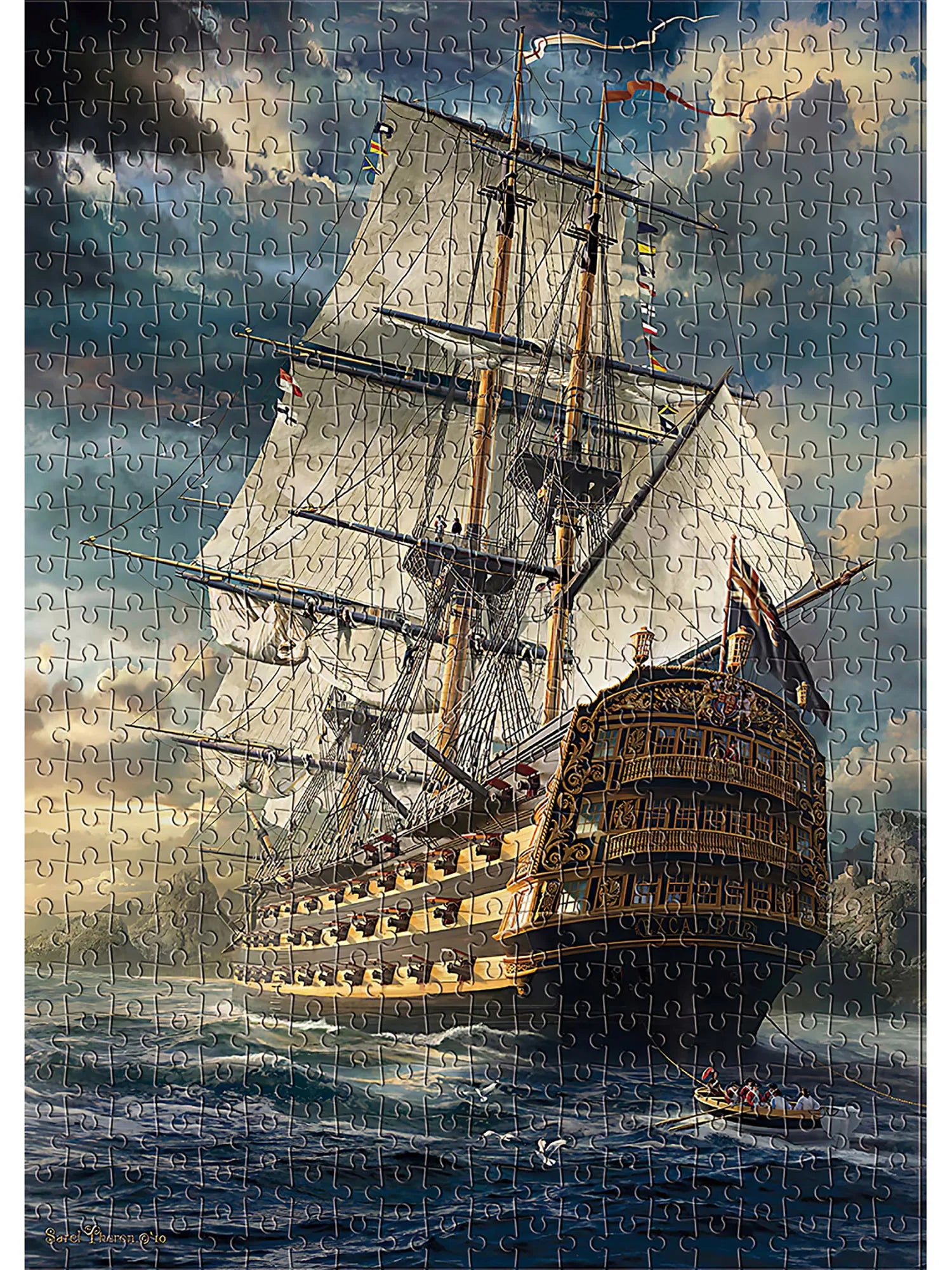 1000 Teile Puzzle - Segelschiffe