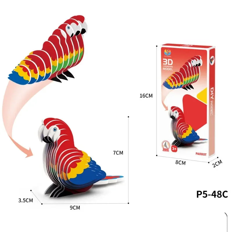 3D Puzzle - Cartoon Dinosaurier