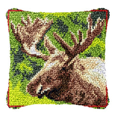 Knüpfset - Pferd‑Tiger‑Wolf Stick‑ & Knüpfkissen‑Set