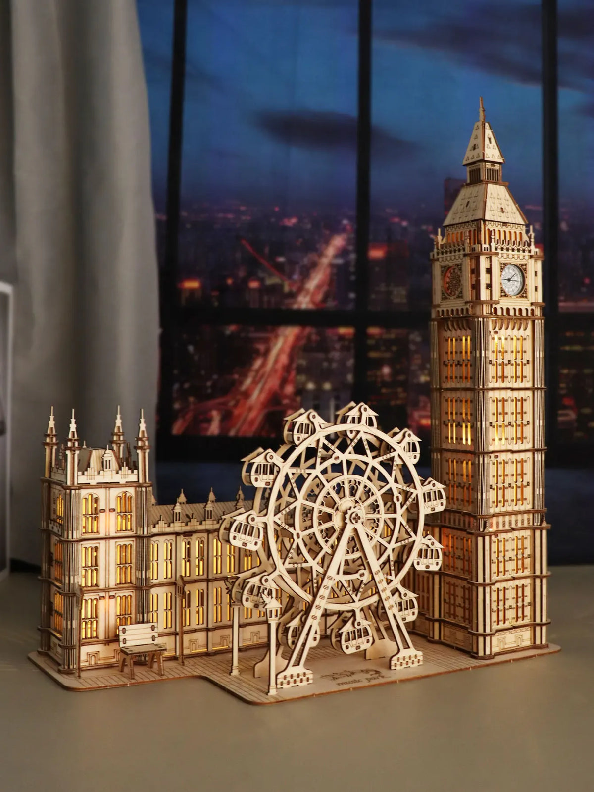 3D Holz-Puzzle - Big Ben mit Uhr