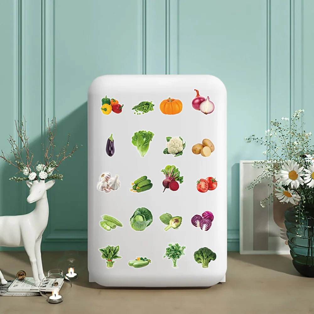 Sticker‑Set - Vegetarische Gemüse‑Sticker (10‑50 Stk.)
