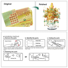 3D Metall-Puzzle - Garuda Krone