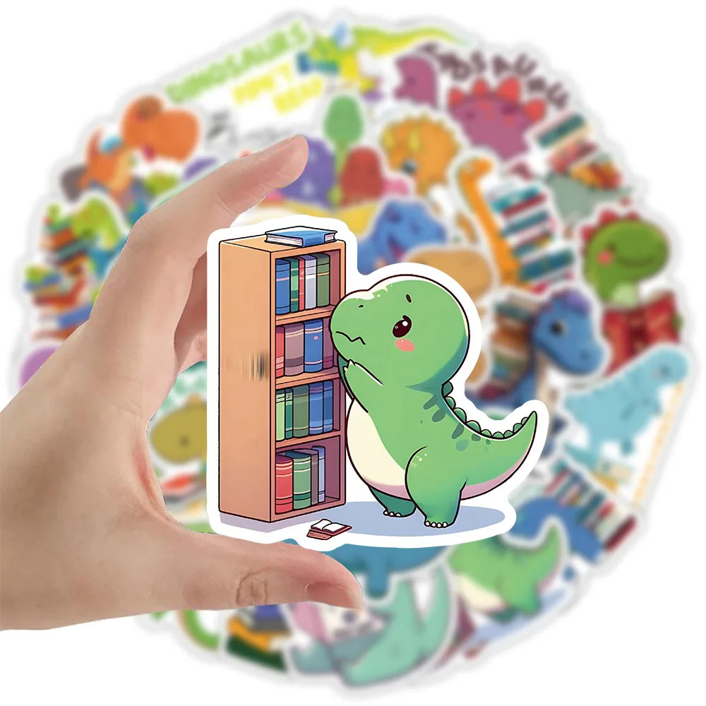 Sticker-Set - Buch-Dinosaurier (10/30/50 Stück)