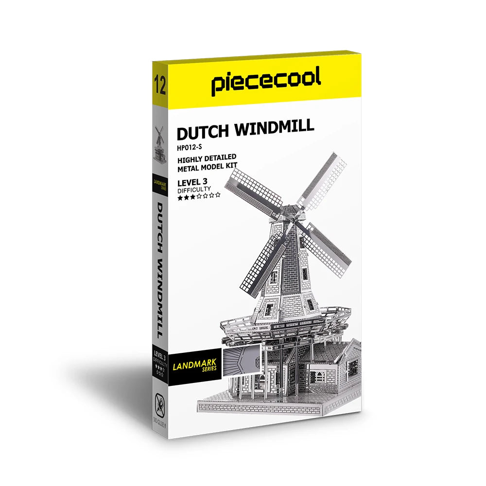 3D Metall-Puzzle - Holländische Windmühle