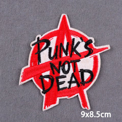 Bügelaufkleber - Punk‑Not‑Dead
