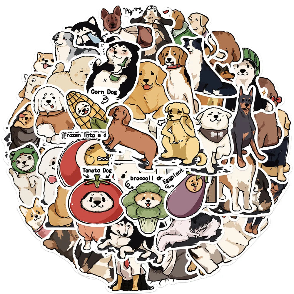 Sticker-Set - 50 Hunde