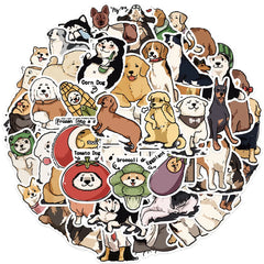 Sticker-Set - 50 Hunde