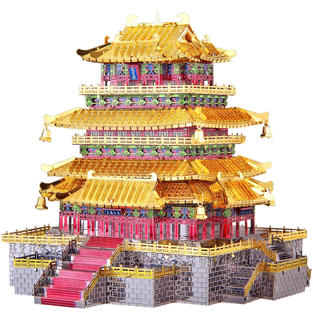 3D Metall-Puzzle - Chinesische Gebäude