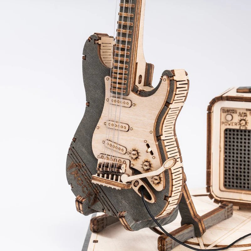 3D Holz-Puzzle - Elektrische Gitarre