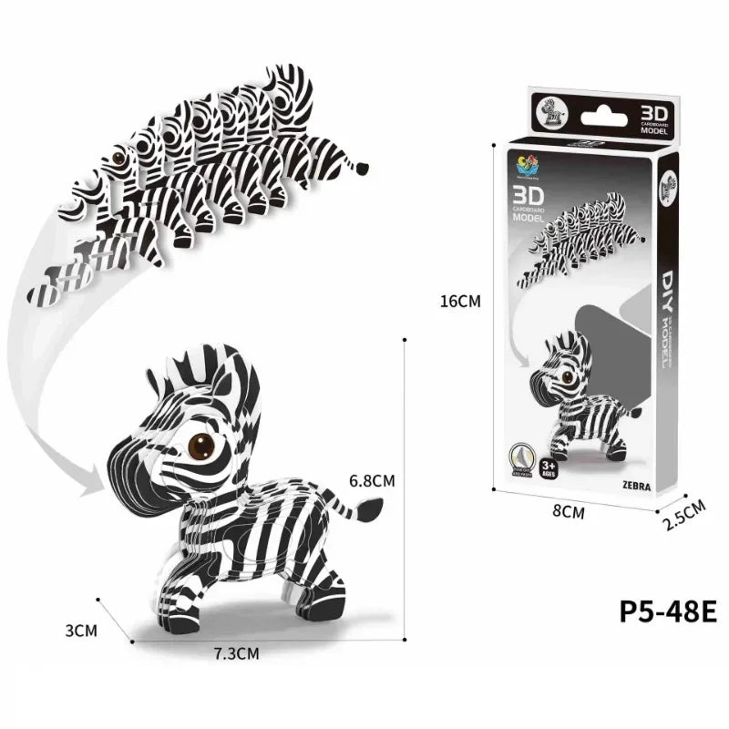 3D Puzzle - Cartoon Dinosaurier