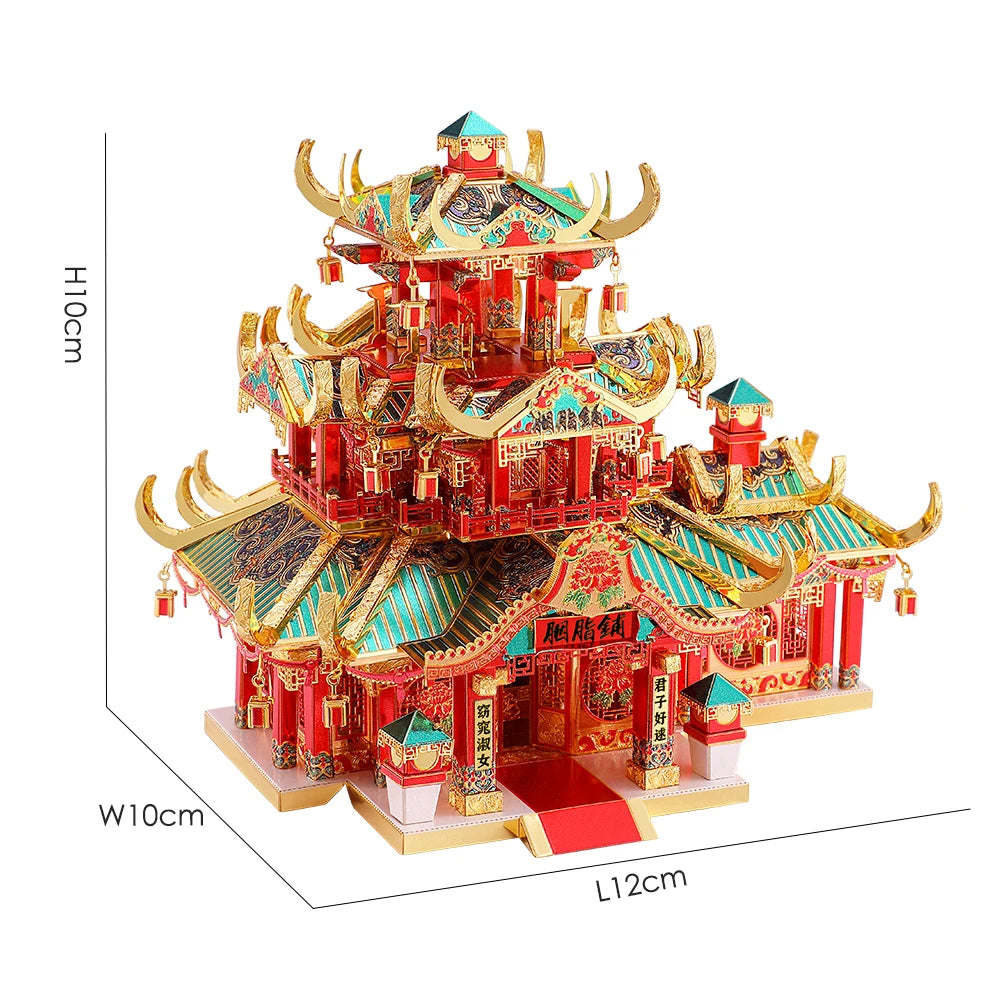 3D Metall-Puzzle - Chinesische Gebäude