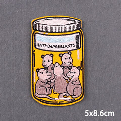 Bügelaufkleber - Pilz