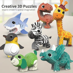 3D Puzzle - Kindergarten Tiere