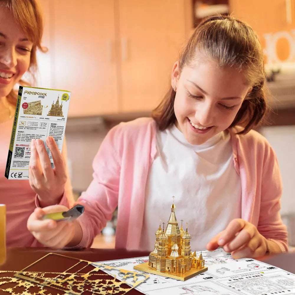 3D Metall-Puzzle - Basilius-Kathedrale