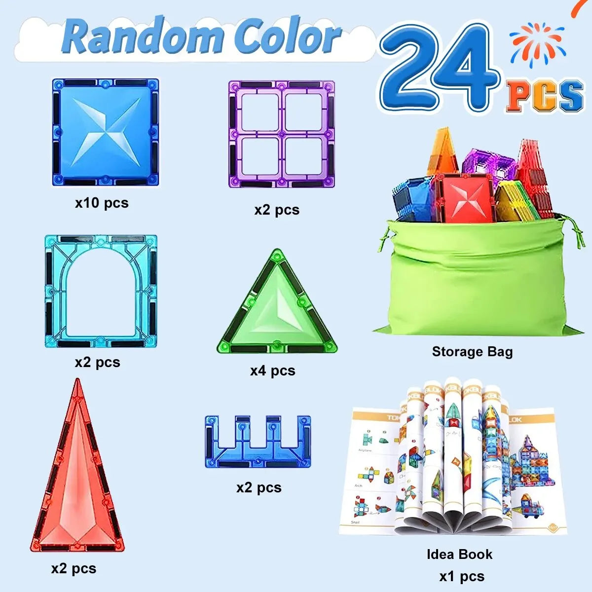 Magnetische Bausteine - Montessori Magnet‑Konstruktionsset