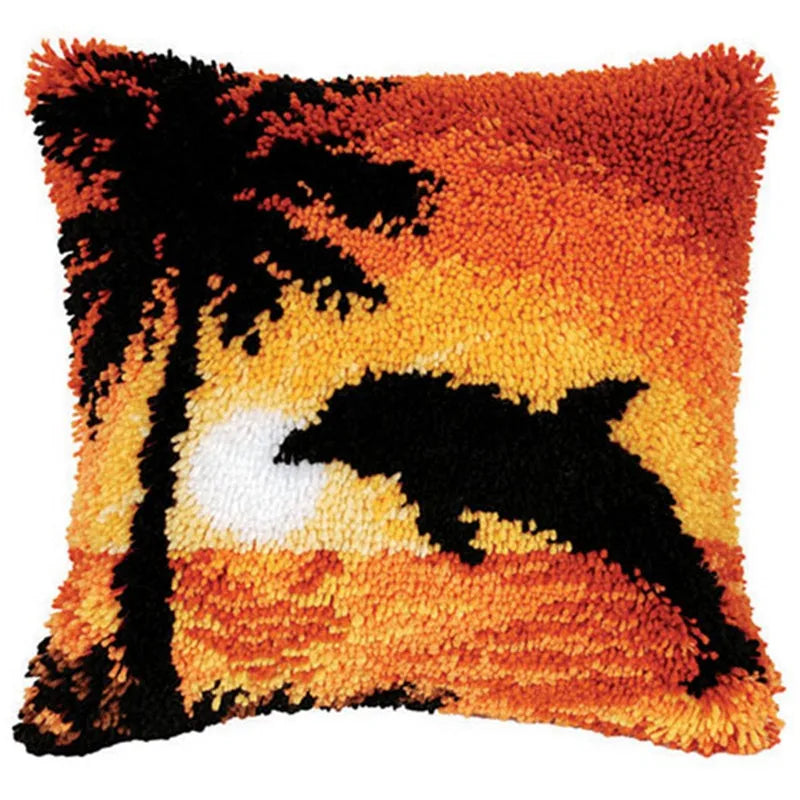 Knüpfset - Katze‑Hirsch‑Pferd Knüpfmatte