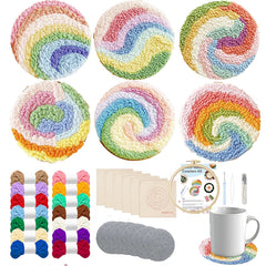 Knüpfset - 6 Untersetzer für Anfänger