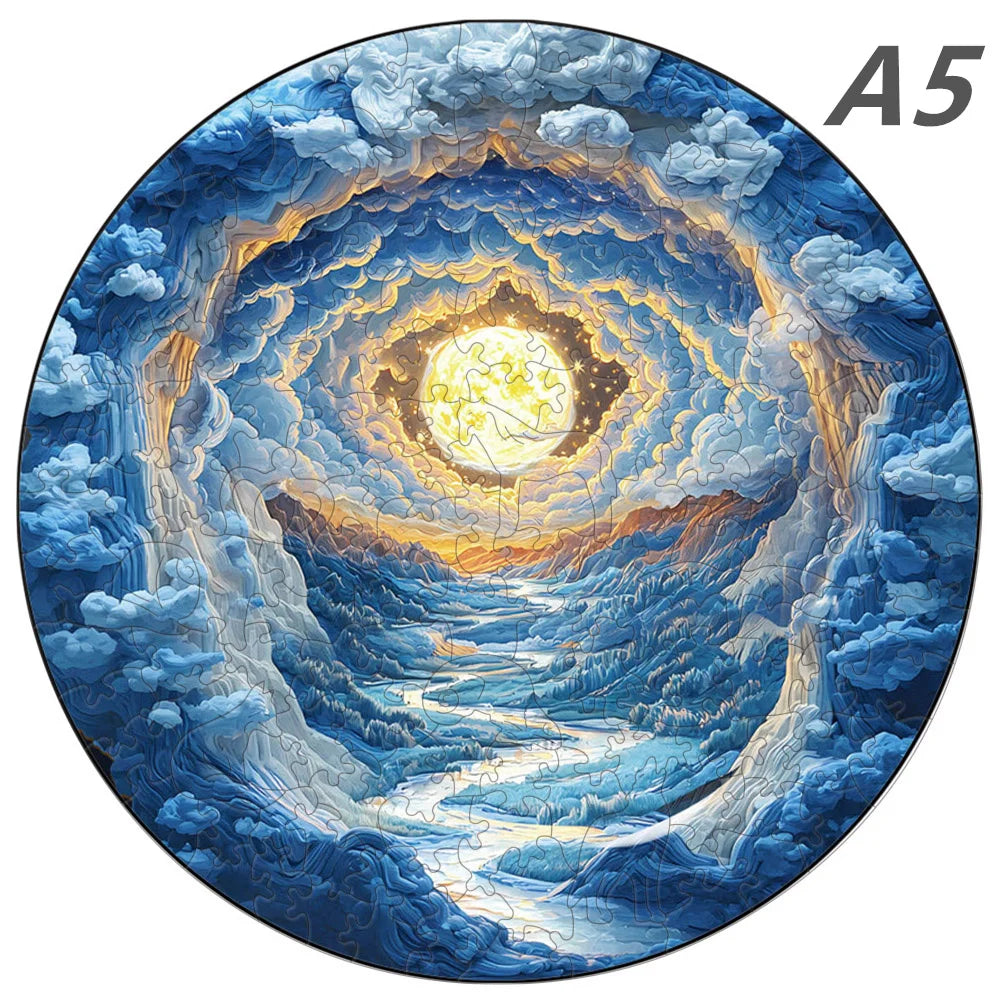 3D Holz-Puzzle - Höhleneule und Igel