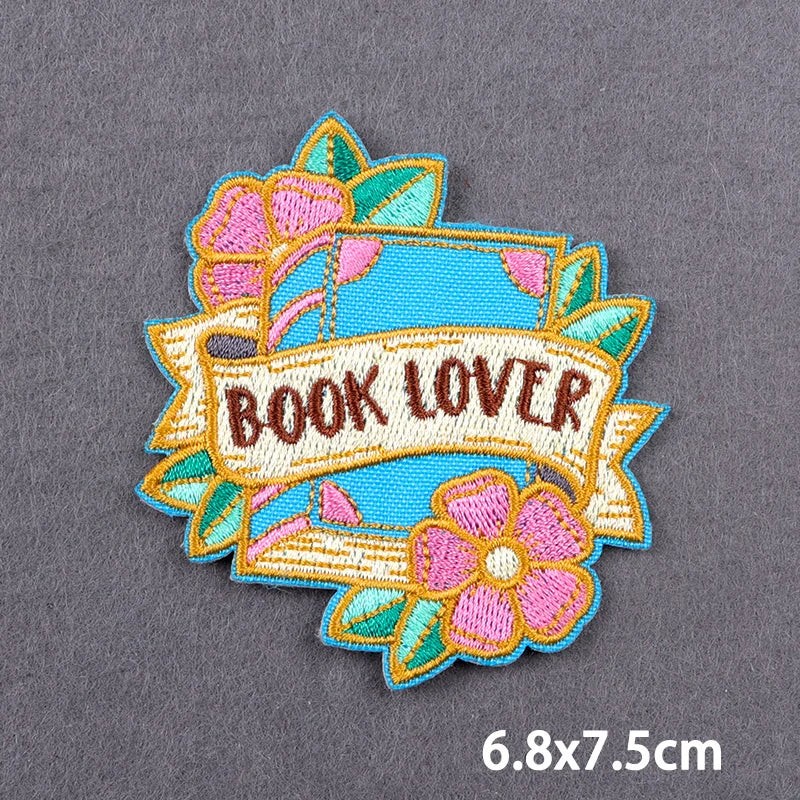 Bügelaufkleber - Book‑Lover