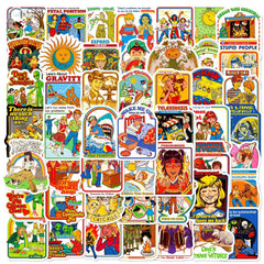 Sticker-Set - 50 Retro-Horror