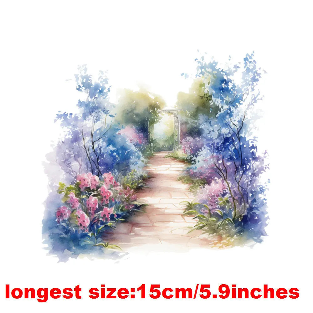 Bügelaufkleber - 15cm Bunter Igel