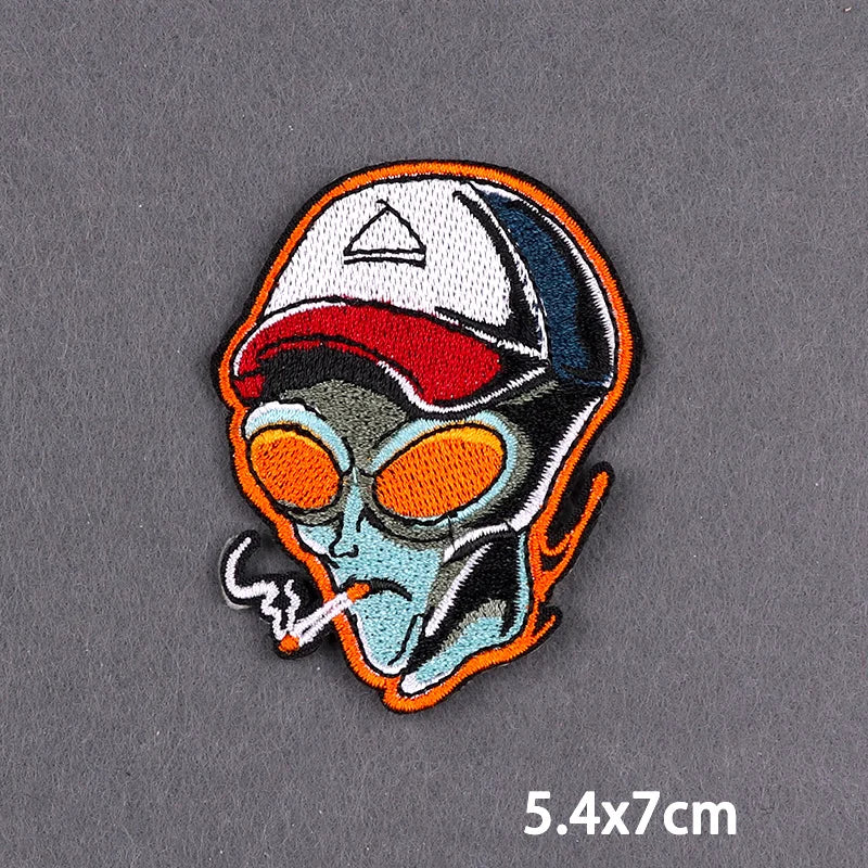 Bügelaufkleber - Alien