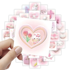 Sticker‑Set - 3D Hello‑Kitty Sticker (10‑54 Stk.)