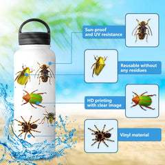 Sticker-Set - 50 Transparente Insekten
