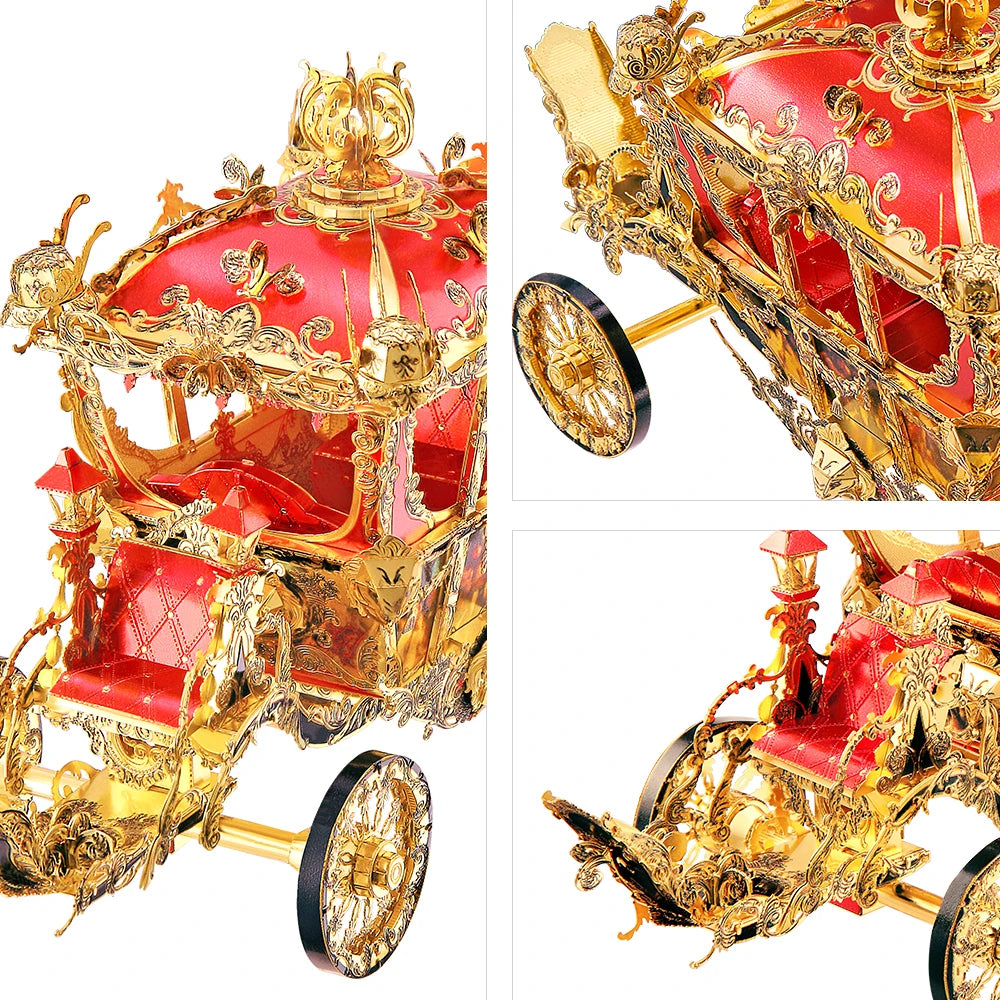 3D Metall-Puzzle - Prinzessinnenkutsche