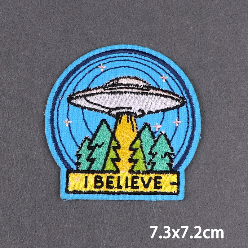 Bügelaufkleber - Alien