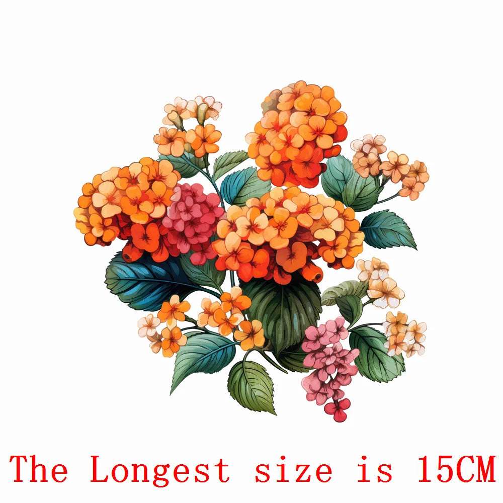 Bügelaufkleber - 15cm Rosen
