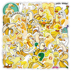 Sticker-Set - Bananen und Enten (10/30/54 Stück)