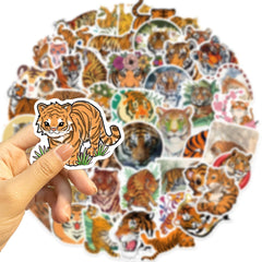 Sticker-Set - Tiger (10/30/50 Stück)