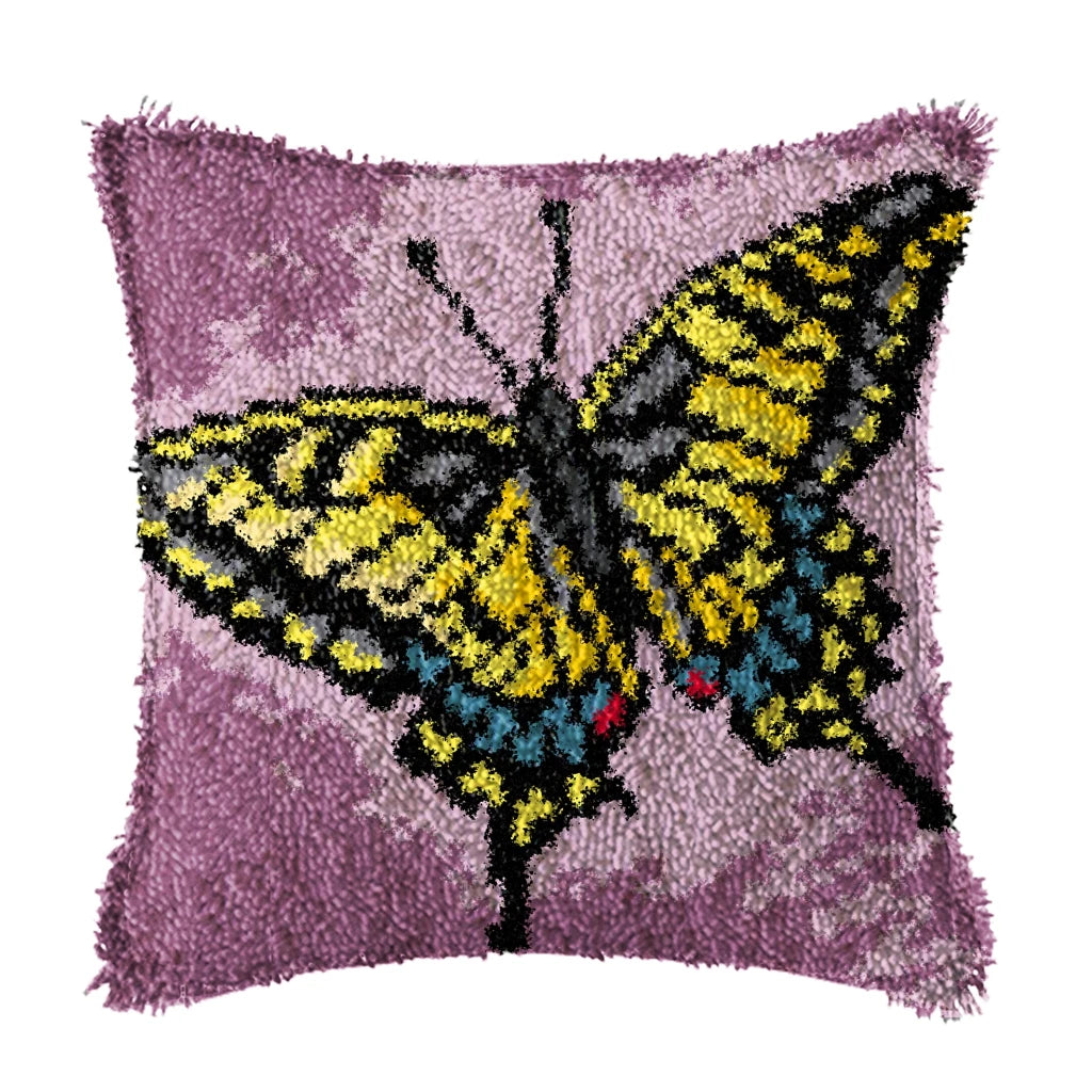 Knüpfset - Schmetterlings‑Kissen Stick‑ & Knüpfset