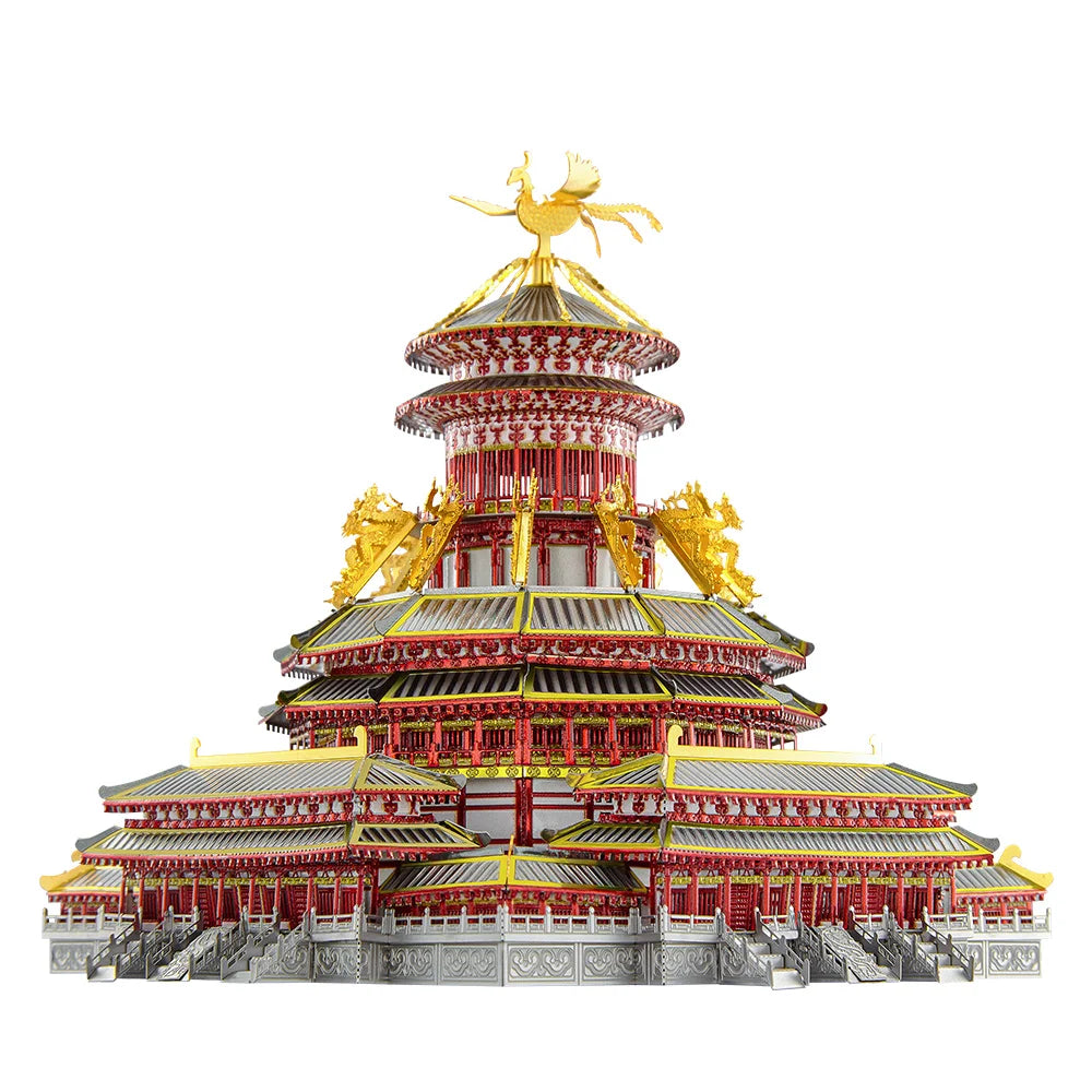3D Metall-Puzzle - Chinesische Gebäude