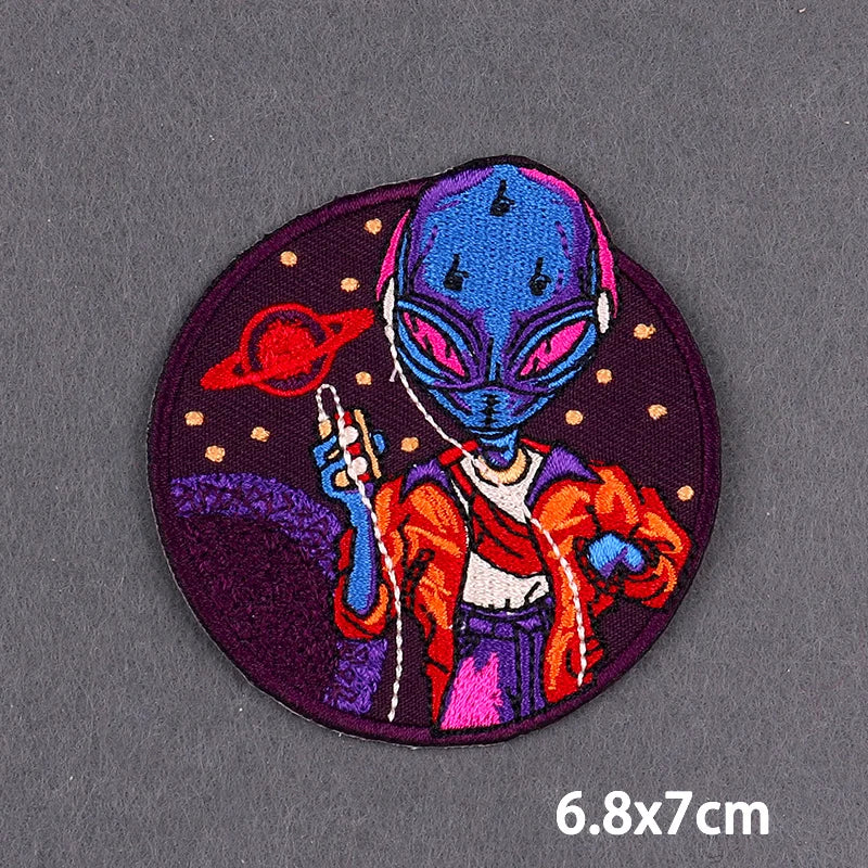 Bügelaufkleber - Alien