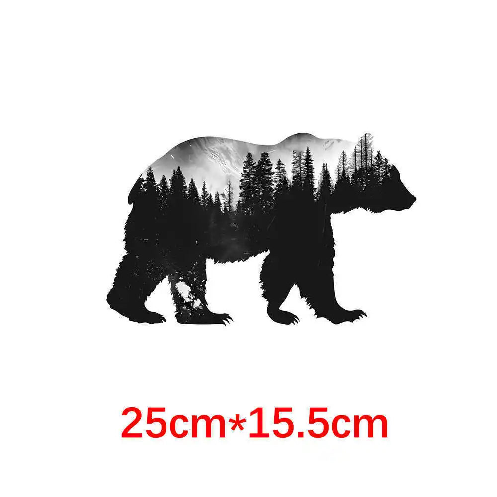 Bügelaufkleber - 25cm Eisbär auf Gletscher