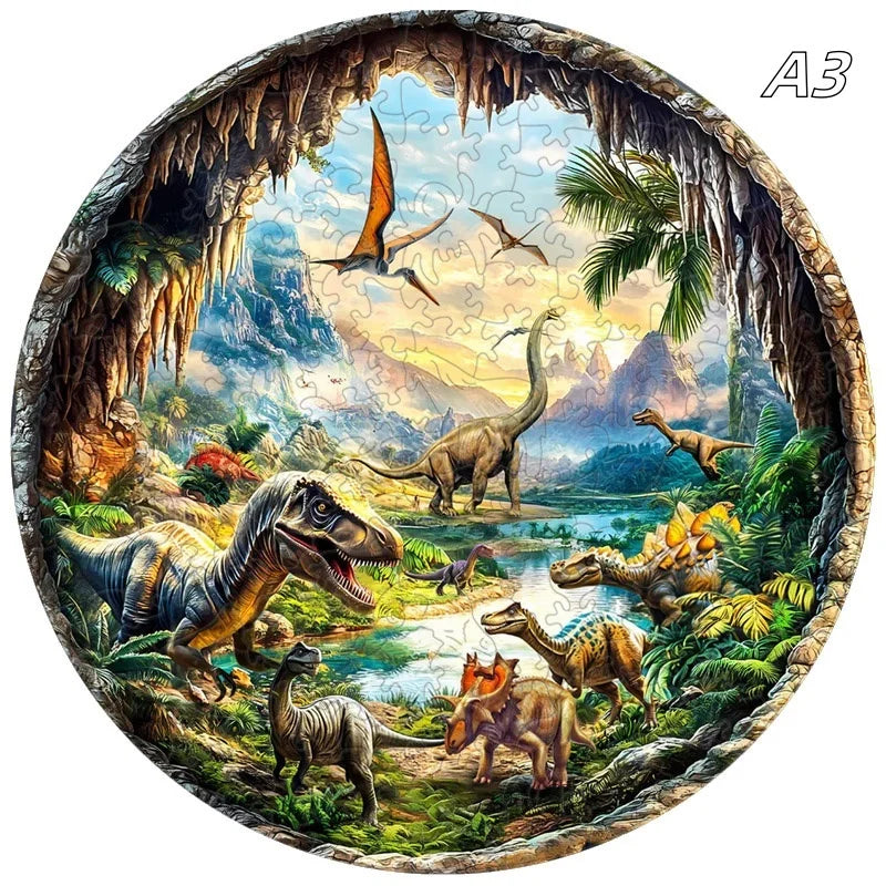 3D Holz-Puzzle - Höhleneule und Igel