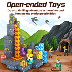 Magnetische Bausteine - Sword Caverns Magnet‑Set 72‑tlg.