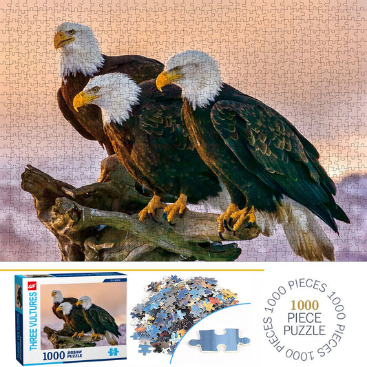 1000 Teile Puzzle - Drei Geier