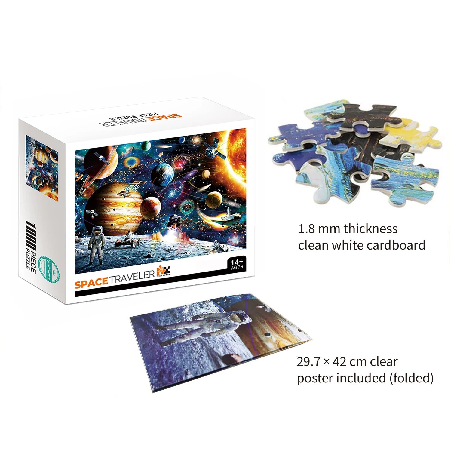 1000 Teile Puzzle - Weltraumreisender