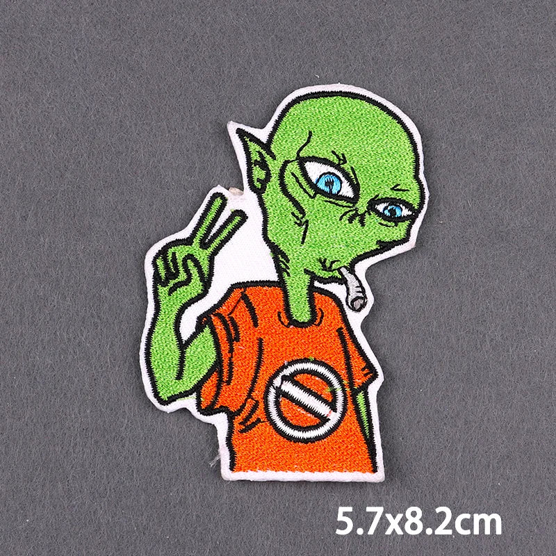 Bügelaufkleber - Alien