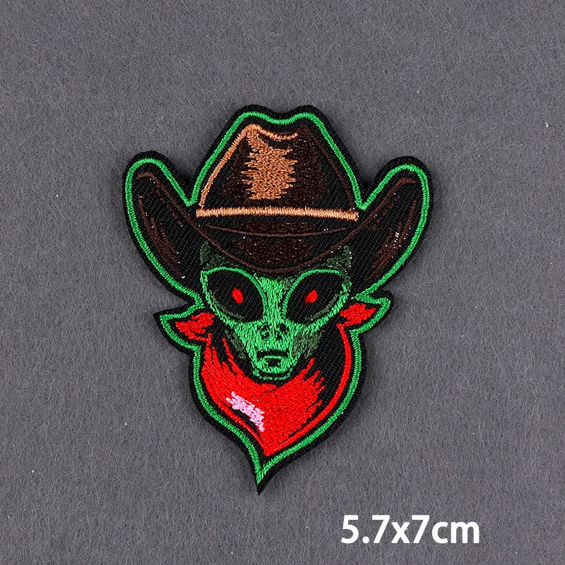 Bügelaufkleber - Alien