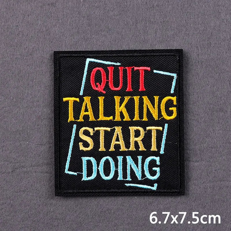 Bügelaufkleber - Keep‑Growing Schrift