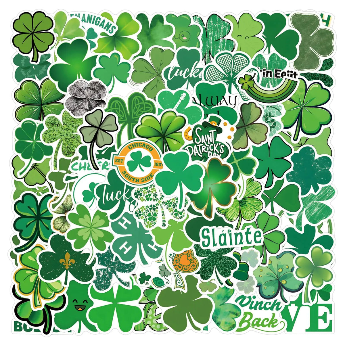 Sticker-Set - St. Patrick (10/30/50/110 Stück)