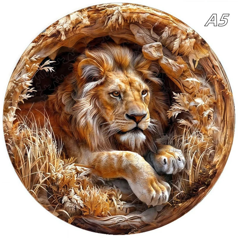 3D Holz-Puzzle - Höhleneule und Igel