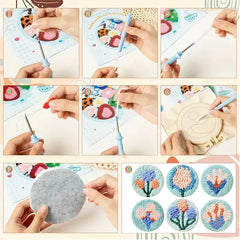 Knüpfset - 6 Untersetzer