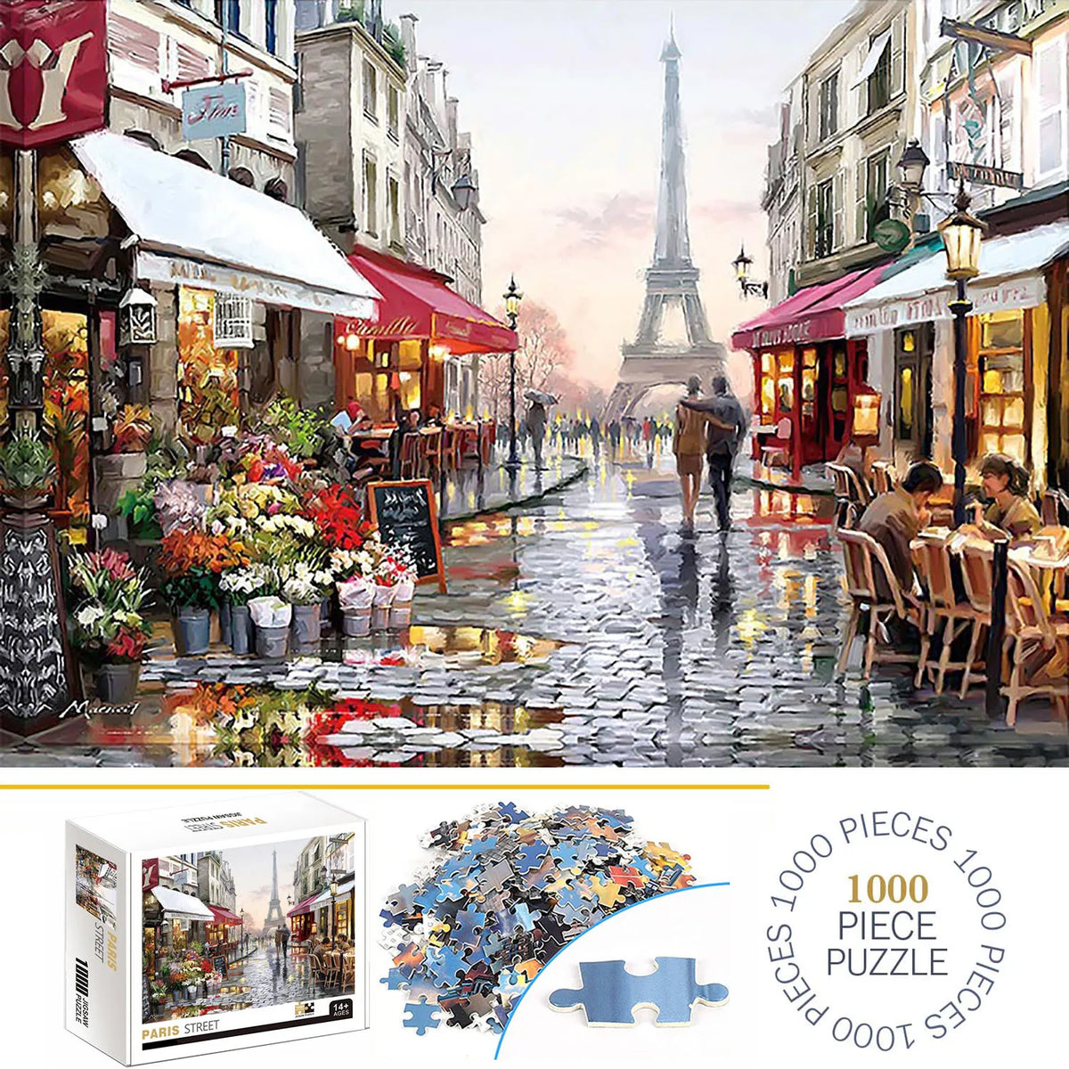 1000 Teile Puzzle - Pariser Straße